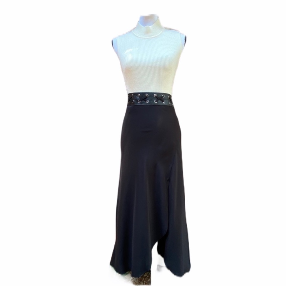 Silk High Low Skirt